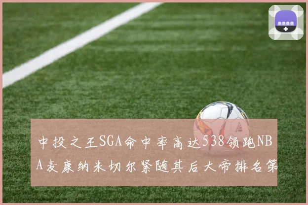 中投之王SGA命中率高达538领跑NBA麦康纳米切尔紧随其后大帝排名第七